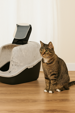 Kattasandur og klósett