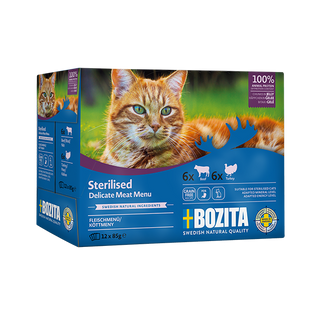 Meat Menu í hlaupi fyrir gelda ketti 12x85g