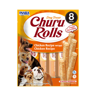 Dog rolls chicken wraps