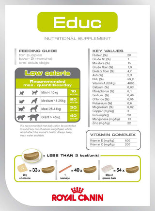 EDUC Nutritional Sup Education Þjálfunarnammi