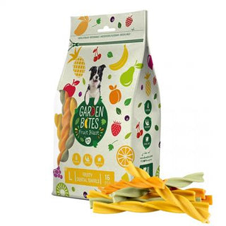 Garden bites fruity dental swirl mix 13 cm - 30 stk í poka