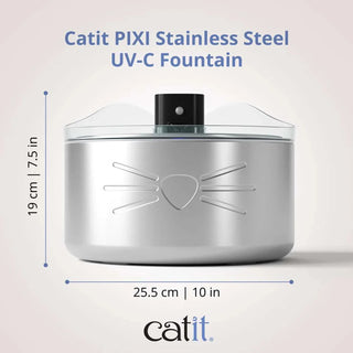 Pixi stainless steel drykkjarbrunnur 5L