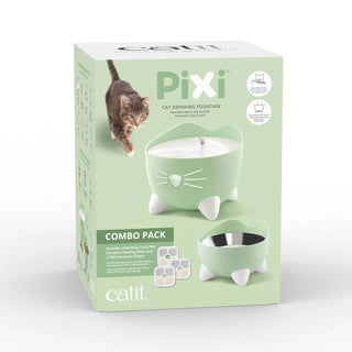 Catit PIXI® vatnsbrunnur og upphækkaður matar­diskur